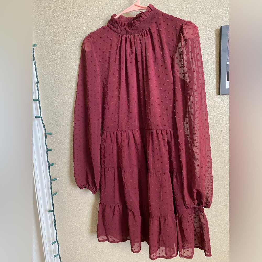 Gorgeous wine/burgundy color dress